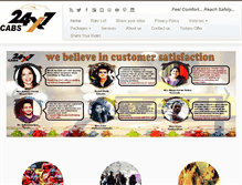 Tablet Screenshot of 24x7cabs.com